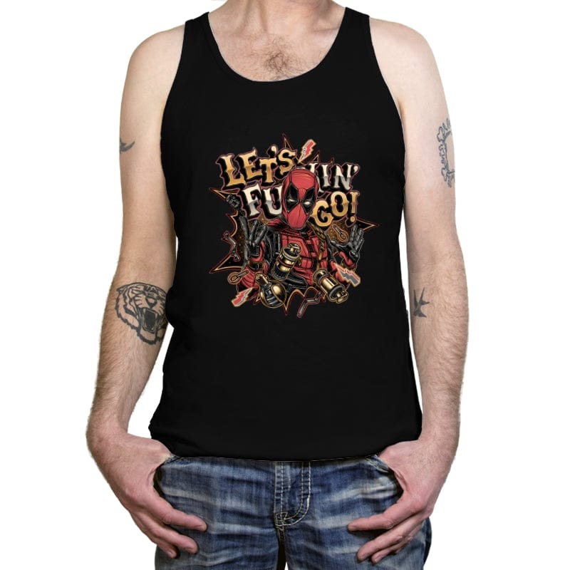 Let’s Freaking Go! - Tanktop Tanktop RIPT Apparel X-Small / Black