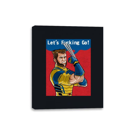 Let's Fucking Go! - Canvas Wraps Canvas Wraps RIPT Apparel 8x10 / Black