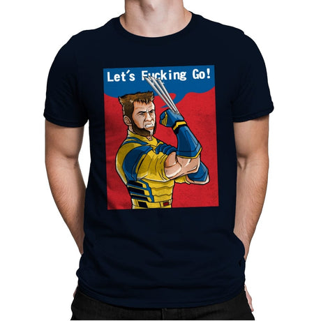 Let's Fucking Go! - Mens Premium T-Shirts RIPT Apparel Small / Midnight Navy