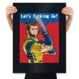 Let's Fucking Go! - Prints Posters RIPT Apparel 18x24 / Black