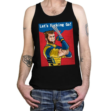 Let's Fucking Go! - Tanktop Tanktop RIPT Apparel X-Small / Black