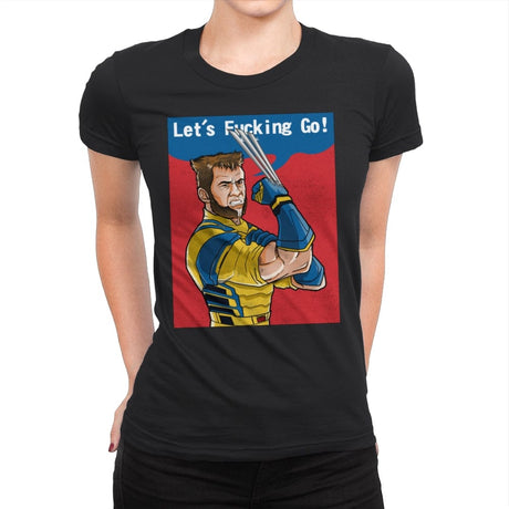 Let's Fucking Go! - Womens Premium T-Shirts RIPT Apparel Small / Black