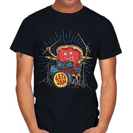 Let's Jam - Mens T-Shirts RIPT Apparel Small / Black