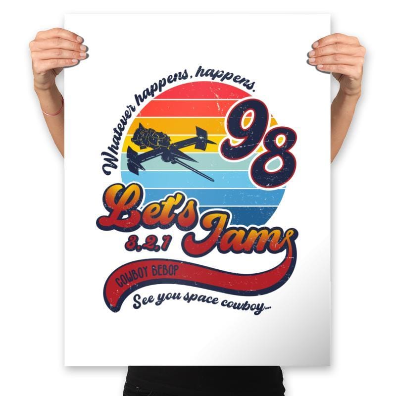 Let's Jam - Prints Posters RIPT Apparel 18x24 / White