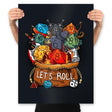 Let's Roll - Prints Posters RIPT Apparel 18x24 / Black