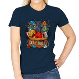 Let's Roll - Womens T-Shirts RIPT Apparel Small / Navy