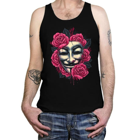 Let the Revolution Bloom - Tanktop Tanktop RIPT Apparel X-Small / Black