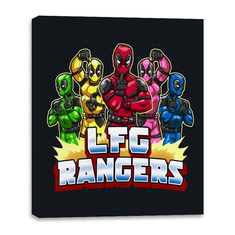 LFG Rangers  - Canvas Wraps Canvas Wraps RIPT Apparel 16x20 / Black