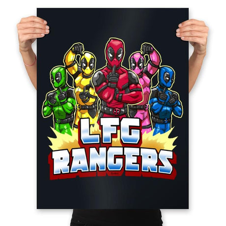 LFG Rangers  - Prints Posters RIPT Apparel 18x24 / Black