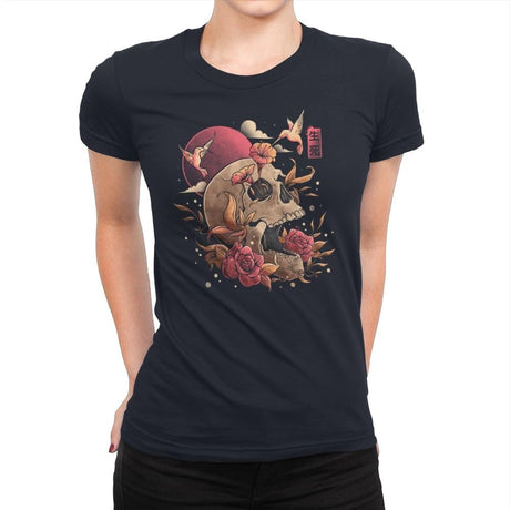 Life and Death - Womens Premium T-Shirts RIPT Apparel Small / Midnight Navy