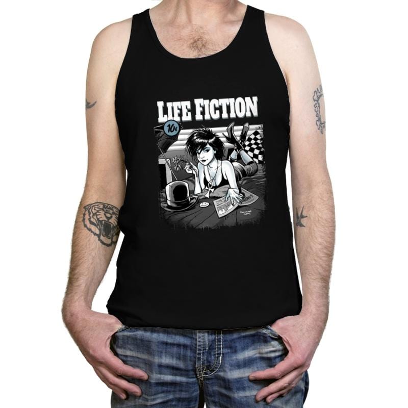 Life Fiction - Tanktop Tanktop RIPT Apparel X-Small / Black