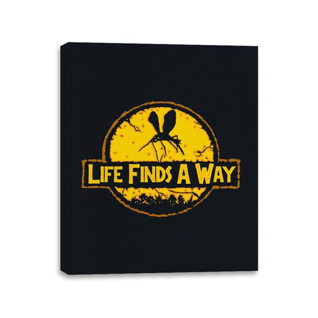 Life Finds A Way - Canvas Wraps Canvas Wraps RIPT Apparel 11x14 / Black