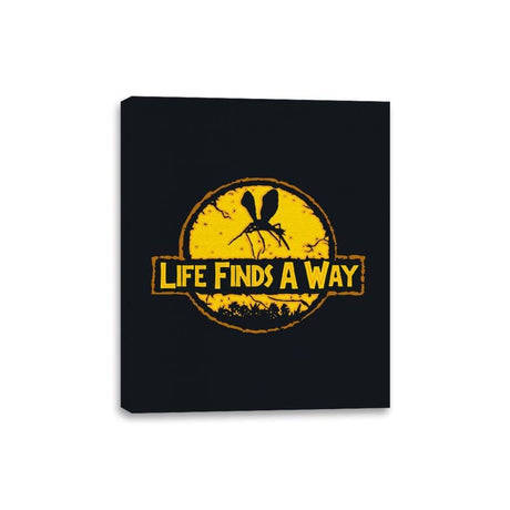 Life Finds A Way - Canvas Wraps Canvas Wraps RIPT Apparel 8x10 / Black