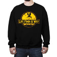 Life Finds A Way - Crew Neck Sweatshirt Crew Neck Sweatshirt RIPT Apparel Small / Black