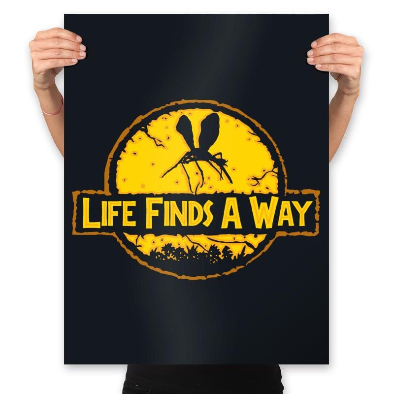 Life Finds A Way - Prints Posters RIPT Apparel 18x24 / Black