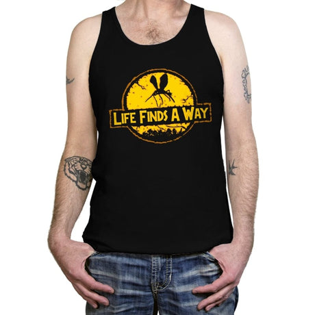 Life Finds A Way - Tanktop Tanktop RIPT Apparel X-Small / Black