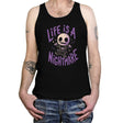 Life is a Nightmare - Tanktop Tanktop RIPT Apparel X-Small / Black