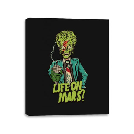 Life on mars? - Canvas Wraps Canvas Wraps RIPT Apparel 11x14 / Black