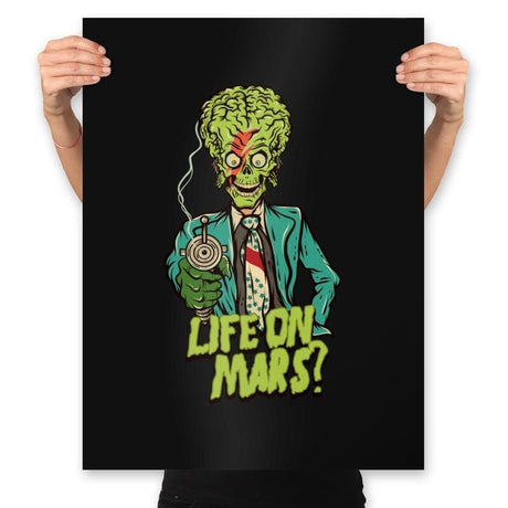 Life on mars? - Prints Posters RIPT Apparel 18x24 / Black