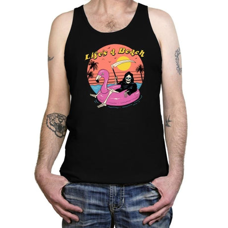 Life's A Beach - Tanktop Tanktop RIPT Apparel X-Small / Black