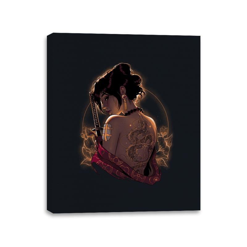 Light Dragon - Canvas Wraps Canvas Wraps RIPT Apparel 11x14 / Black