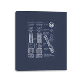 Light Side Schematics - Canvas Wraps Canvas Wraps RIPT Apparel 11x14 / Navy