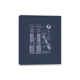 Light Side Schematics - Canvas Wraps Canvas Wraps RIPT Apparel 8x10 / Navy