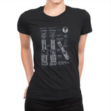 Light Side Schematics - Womens Premium T-Shirts RIPT Apparel Small / Black