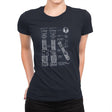 Light Side Schematics - Womens Premium T-Shirts RIPT Apparel Small / Midnight Navy