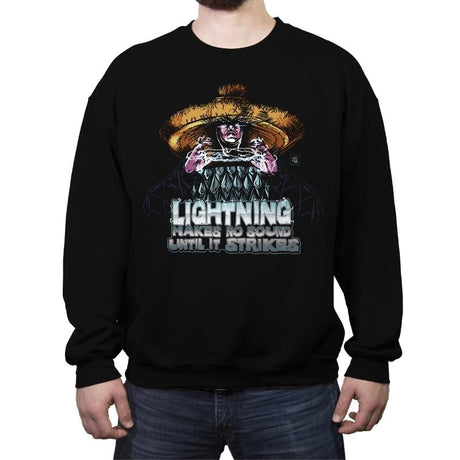 Lightning - Crew Neck Sweatshirt Crew Neck Sweatshirt RIPT Apparel Small / Black