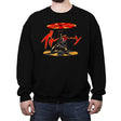 Lightsaber Disk  - Crew Neck Sweatshirt Crew Neck Sweatshirt RIPT Apparel Small / Black