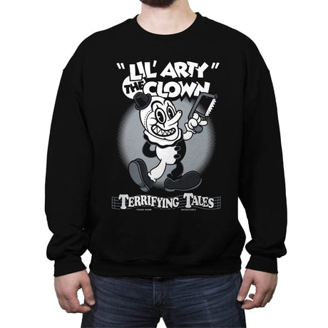 Lil' Arty - Crew Neck Sweatshirt Crew Neck Sweatshirt RIPT Apparel Small / Black