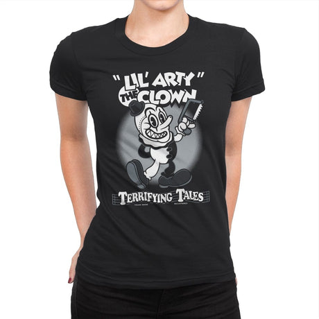 Lil' Arty - Womens Premium T-Shirts RIPT Apparel Small / Black