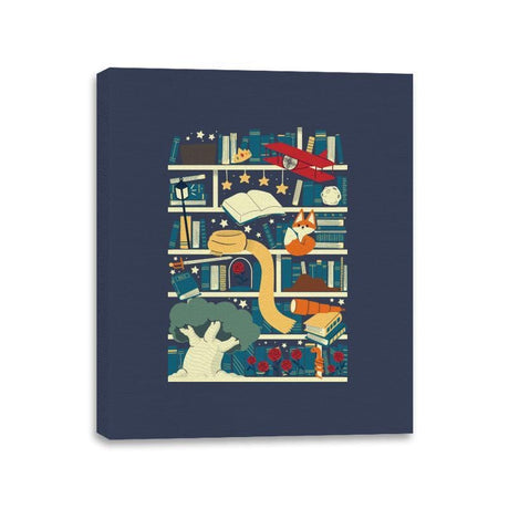 Lil Library - Canvas Wraps Canvas Wraps RIPT Apparel 11x14 / Navy