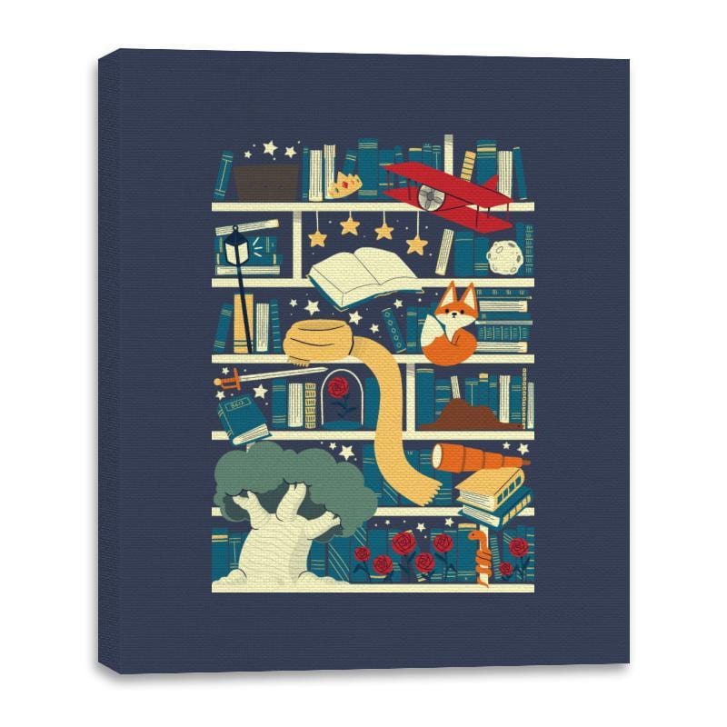 Lil Library - Canvas Wraps Canvas Wraps RIPT Apparel 16x20 / Navy