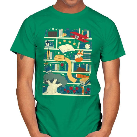 Lil Library - Mens T-Shirts RIPT Apparel Small / Kelly