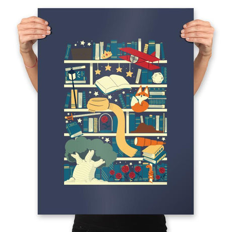 Lil Library - Prints Posters RIPT Apparel 18x24 / Navy