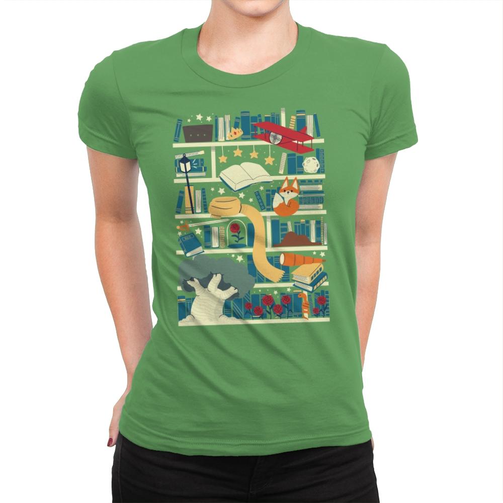 Lil Library - Womens Premium T-Shirts RIPT Apparel Small / Kelly