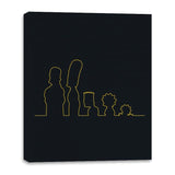 Linear Family - Canvas Wraps Canvas Wraps RIPT Apparel 16x20 / Black