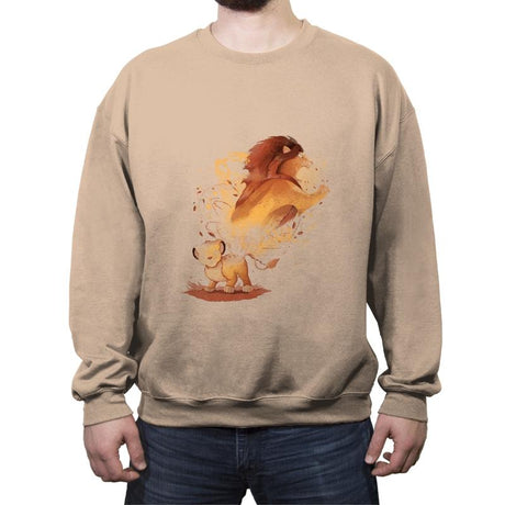 Lion Evolution - Crew Neck Sweatshirt Crew Neck Sweatshirt RIPT Apparel