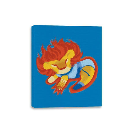 Lion-O-ba - Canvas Wraps Canvas Wraps RIPT Apparel 8x10 / Turquoise