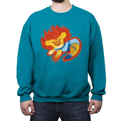 Lion-O-ba - Crew Neck Sweatshirt Crew Neck Sweatshirt RIPT Apparel