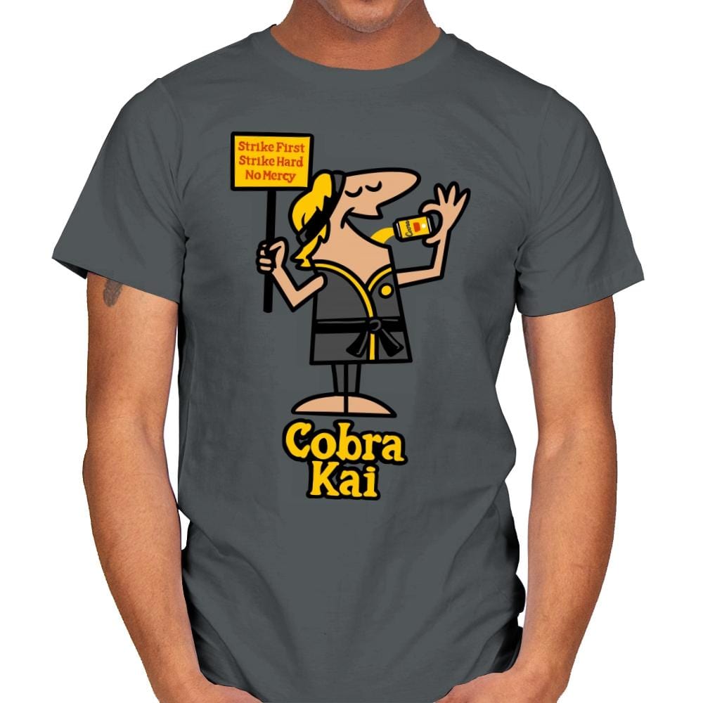 Little Cobras - Mens T-Shirts RIPT Apparel Small / Charcoal