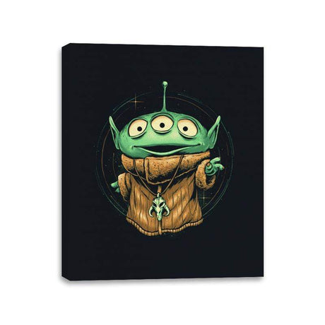 Little Green Force - Canvas Wraps Canvas Wraps RIPT Apparel 11x14 / Black