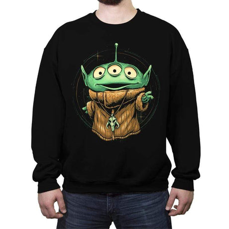 Little Green Force - Crew Neck Sweatshirt Crew Neck Sweatshirt RIPT Apparel Small / Black