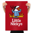 Little Nickys! - Prints Posters RIPT Apparel 18x24 / Red