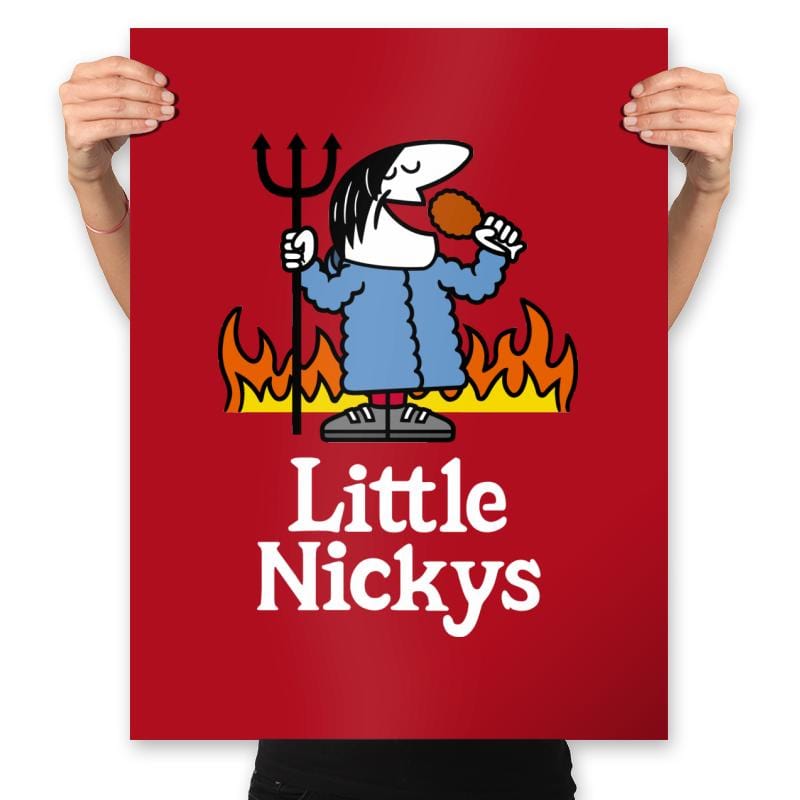 Little Nickys! - Prints Posters RIPT Apparel 18x24 / Red