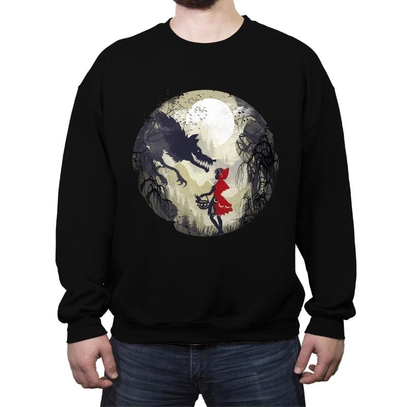 Little Red Head - Crew Neck Sweatshirt Crew Neck Sweatshirt RIPT Apparel Small / Black