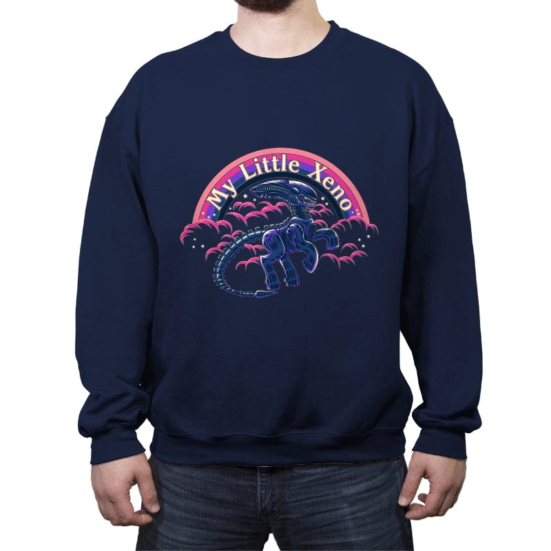 Little Xeno - Crew Neck Sweatshirt Crew Neck Sweatshirt RIPT Apparel Small / Navy