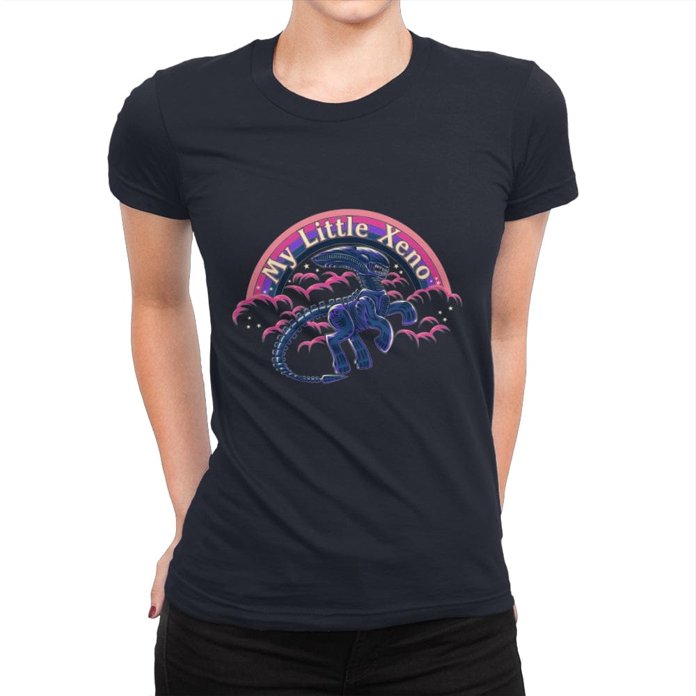 Little Xeno - Womens Premium T-Shirts RIPT Apparel Small / Midnight Navy